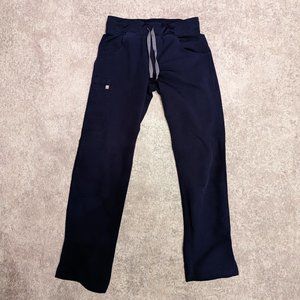 Navy Kade Cargo Scrub Pants - XS